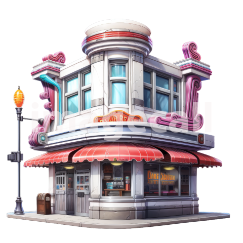 CLipart Classic American DIner (8)300dpi