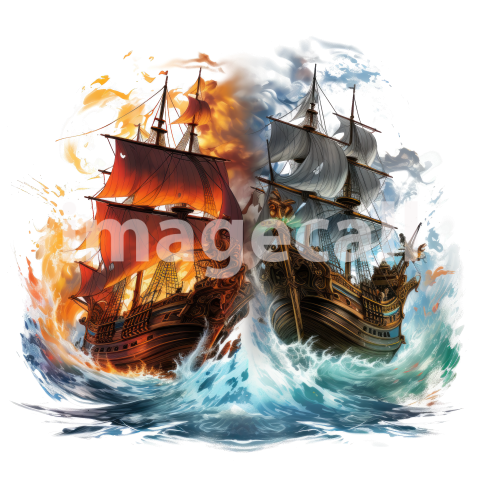 Clipart Pirate Ship Battle (14)