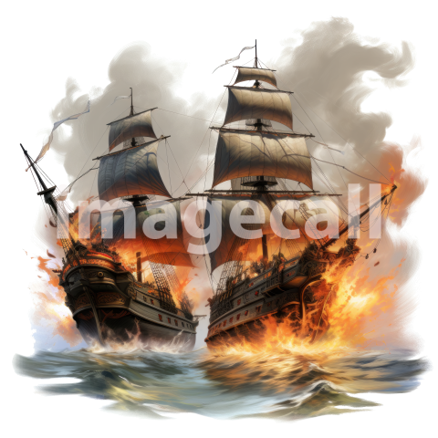 Clipart Pirate Ship Battle (19)