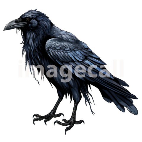 Clipart Raven (5)300dpi