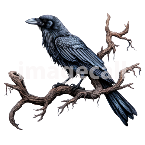 Clipart Raven (6)300dpi