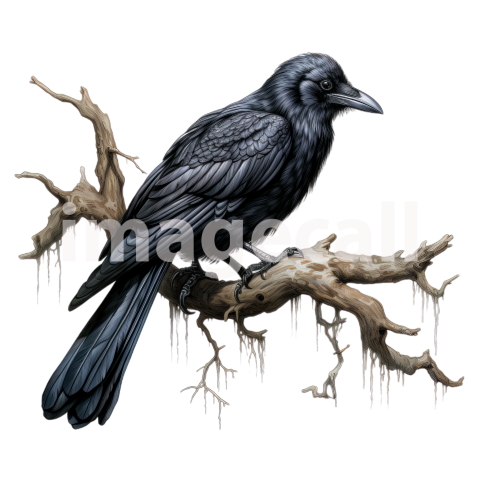 Clipart Raven (8)300dpi