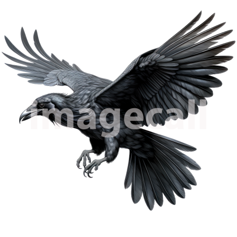 Clipart Raven (14)300dpi