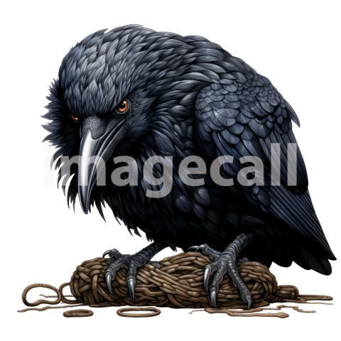 Clipart Raven (15)300dpi