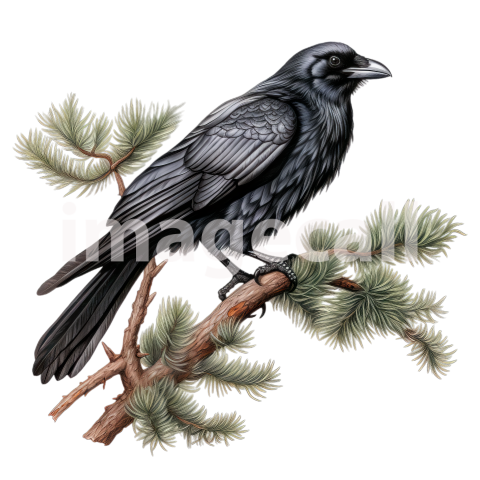 Clipart Raven (17)300dpi