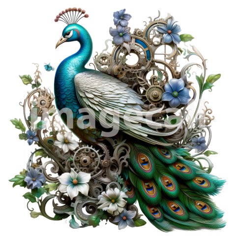HQ Steampunk Peacock (13)300dpi