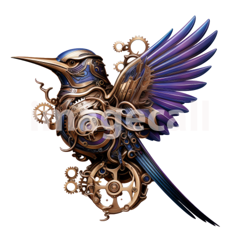 Clipart Steampunk Hummingbird (1)