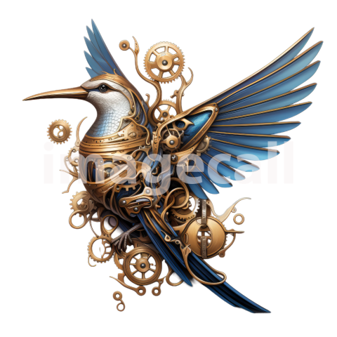 Clipart Steampunk Hummingbird (5)