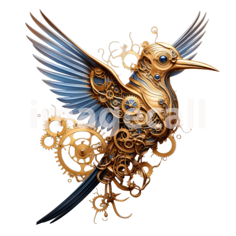 Clipart Steampunk Hummingbird (3)