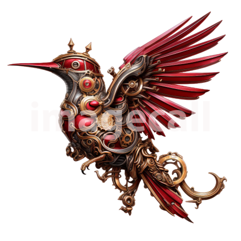 Clipart Steampunk Hummingbird (4)