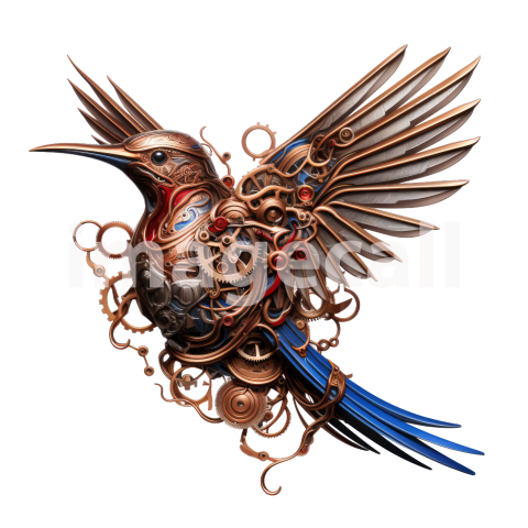 Clipart Steampunk Hummingbird (6)