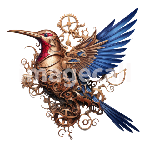 Clipart Steampunk Hummingbird (12)