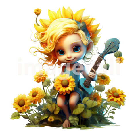 Clipart Sunflower Pixies (15)