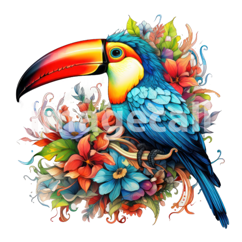 Clipart Floral Tucan (20)
