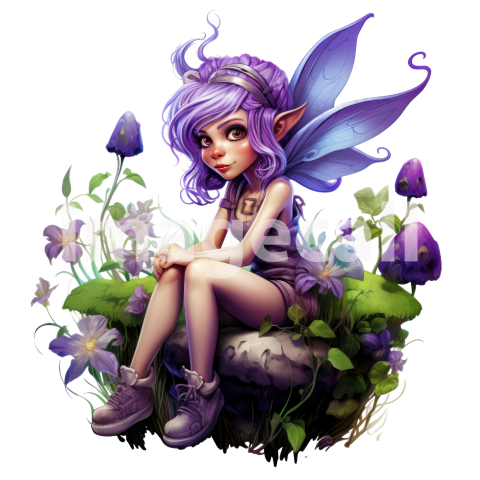 Clipart Lavander Pixie (13)