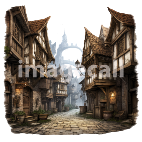 Clipart Medieval Scene (1)