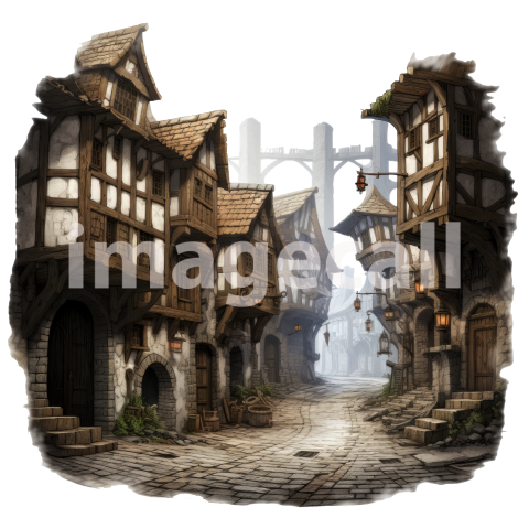 Clipart Medieval Scene (5)