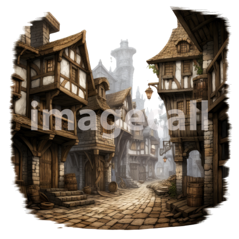 Clipart Medieval Scene (7)