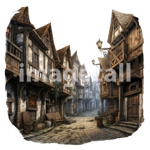 Clipart Medieval Scene (12)