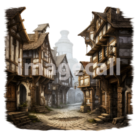 Clipart Medieval Scene (3)