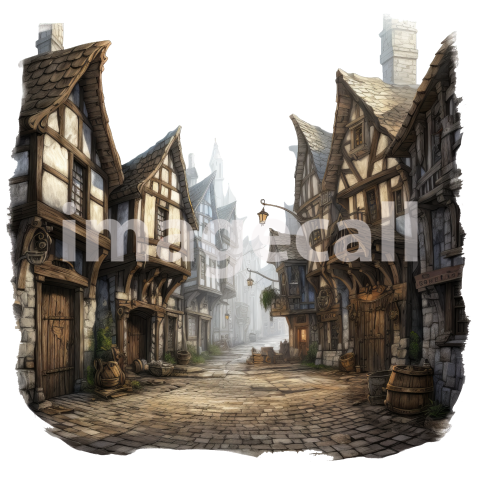 Clipart Medieval Scene (13)