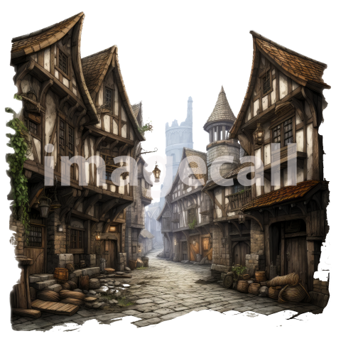 Clipart Medieval Scene (15)