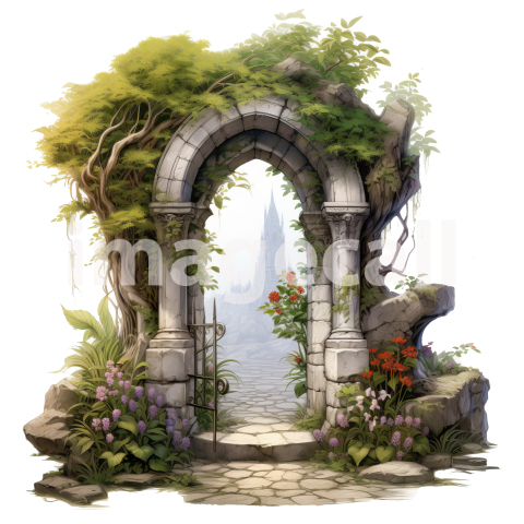 Clipart Secret Garden Entrance (9)