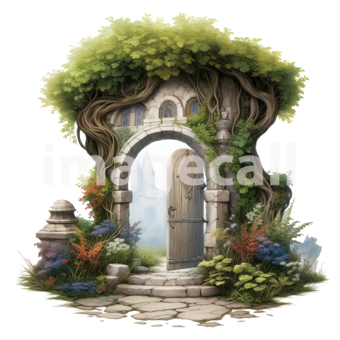 Clipart Secret Garden Entrance (11)