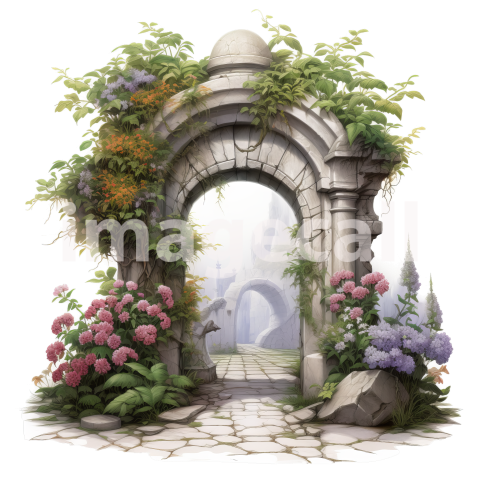 Clipart Secret Garden Entrance (1)