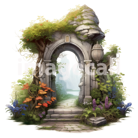 Clipart Secret Garden Entrance (16)