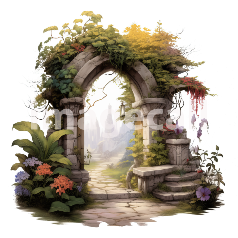 Clipart Secret Garden Entrance (12)