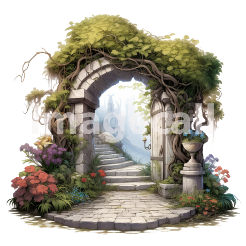Clipart Secret Garden Entrance (19)
