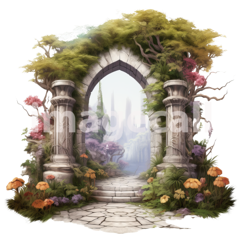 Clipart Secret Garden Entrance (13)