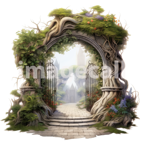 Clipart Secret Garden Entrance (2)