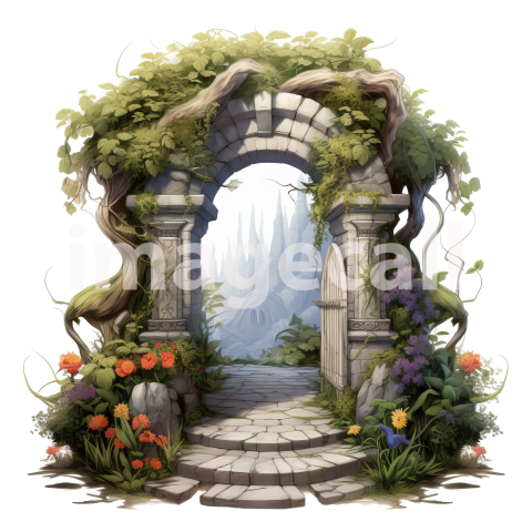 Clipart Secret Garden Entrance (10)