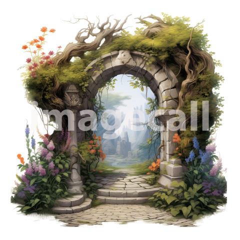 Clipart Secret Garden Entrance (4)