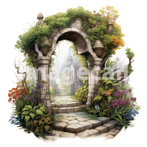 Clipart Secret Garden Entrance (18)