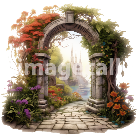 Clipart Secret Garden Entrance (15)