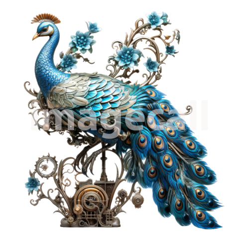 HQ Steampunk Peacock (3)300dpi