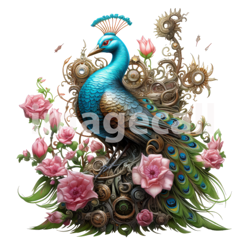HQ Steampunk Peacock (8)300dpi