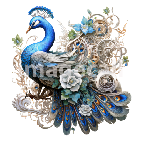HQ Steampunk Peacock (5)300dpi