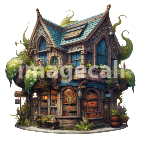 Clipart Fantasy Bookstore (4)