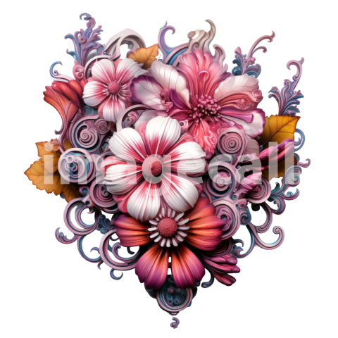 Clipart Steampunk Flowers (10)