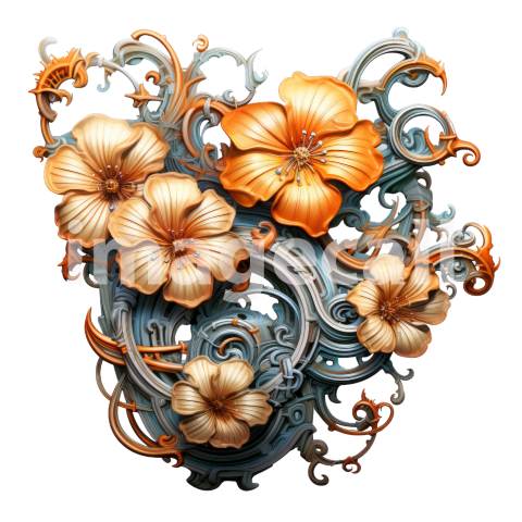 Clipart Steampunk Flowers (1)