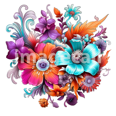 Clipart Steampunk Flowers (2)
