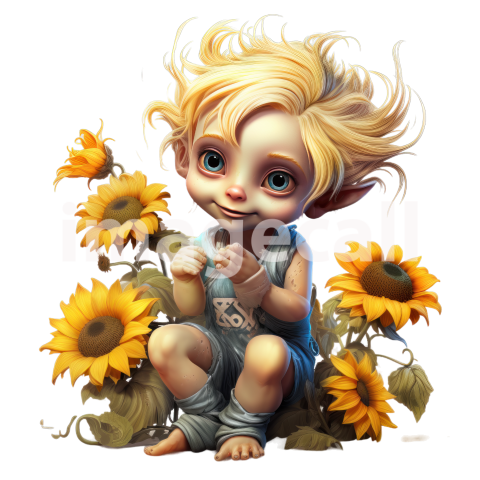 Clipart Sunflower Pixies (10)