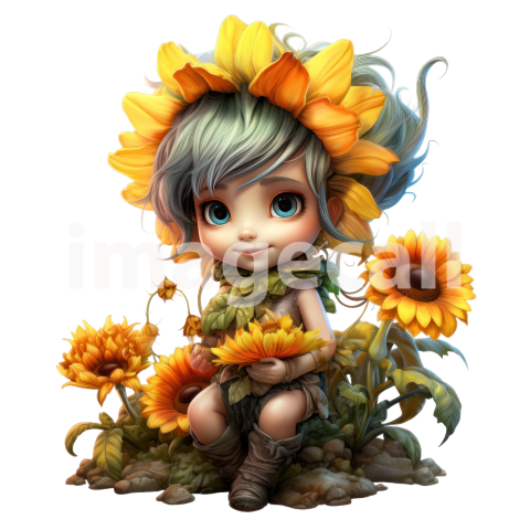 Clipart Sunflower Pixies (16)