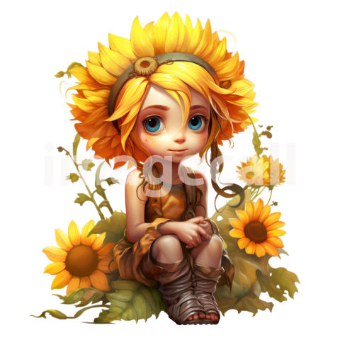 Clipart Sunflower Pixies (20)