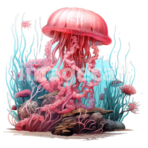 Clipart Coral Jellyfish (15)