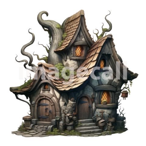 Clipart Witches Cottage (1)